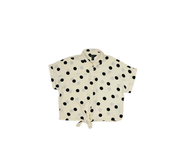 Krémová halenka s kolečky New Look