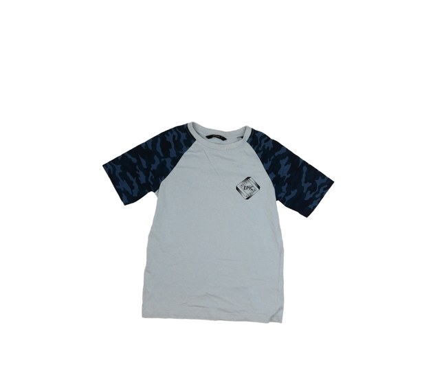 Modré triko s maskáčovými rukávy George