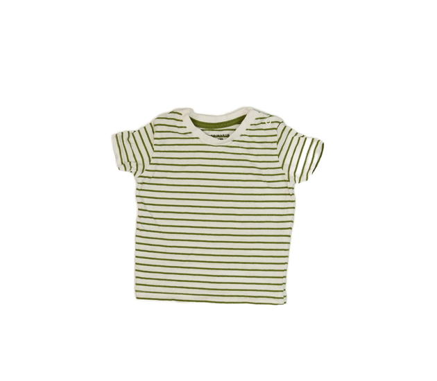 Pruhované krémovo-zelené triko Primark