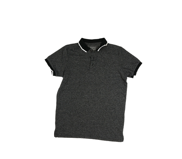 Šedé melírované triko s límečkem Primark