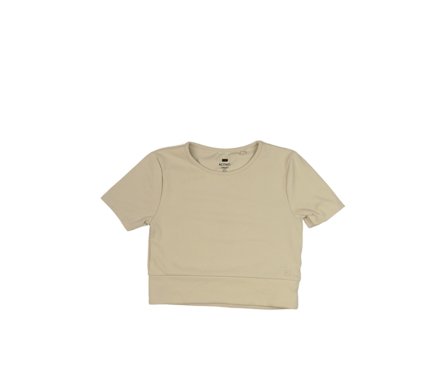 Světle hnědý crop top F&F