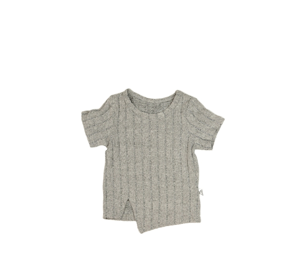 Šedé melírované triko 