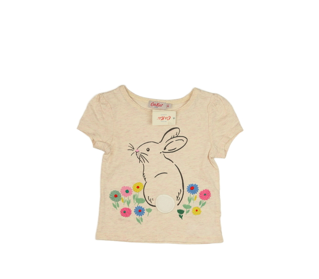 Nové světlé melírované triko se zajíčkem 