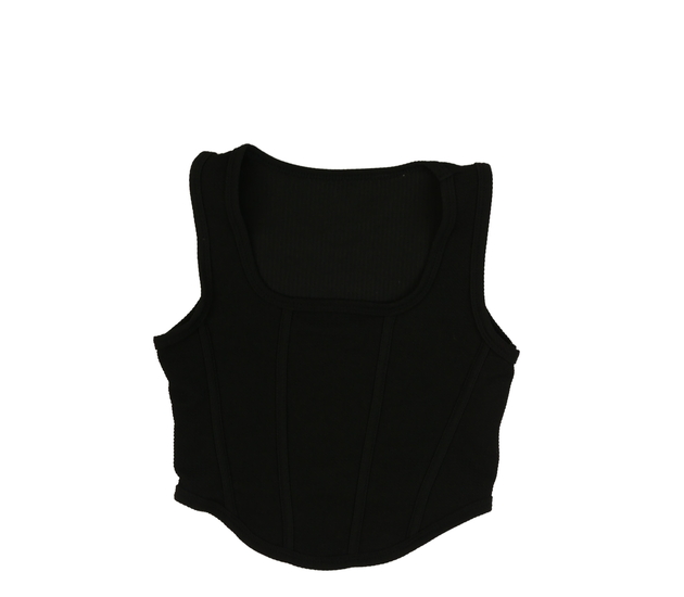 Černé kratší tílko 