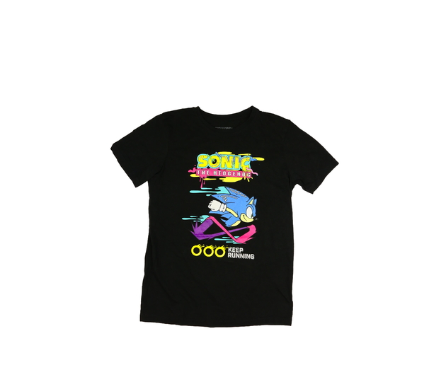 Černé triko Sonic vel. 170 