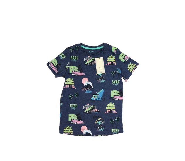 Nové modré triko s auty Tu