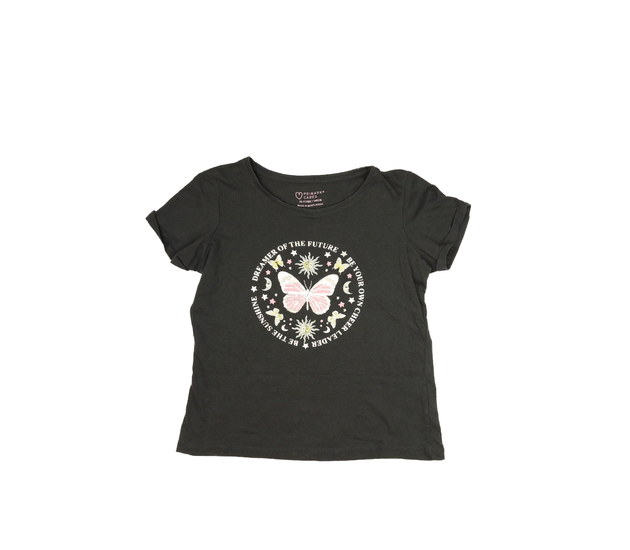 Šedé triko s motýlkem Primark