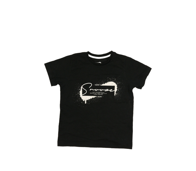 Černé triko s nápisem 