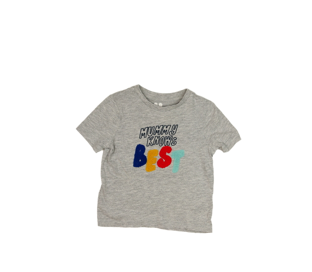 Šedé melírované triko 