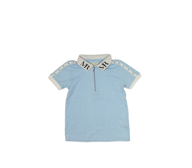 Světle modré triko s límečkem River Island