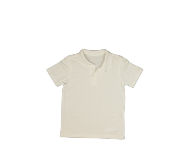 Bílé triko s límečkem George