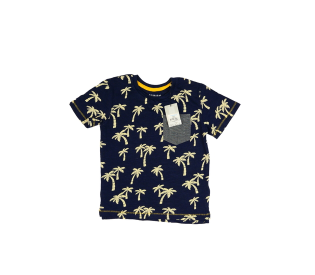 Nové tmavě modré triko s palmami Primark