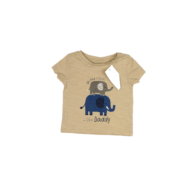 Nové hnědé triko se slony 