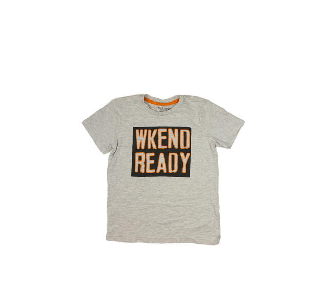 Šedé melírované triko Nutmeg