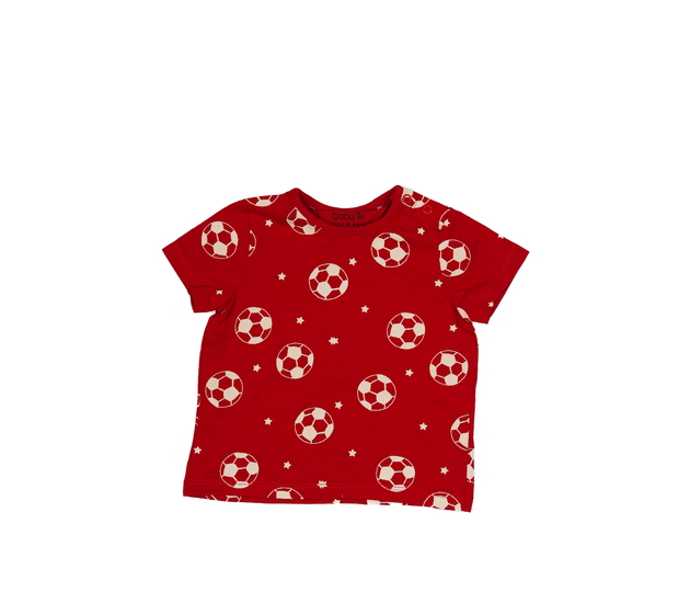 Červené triko s míčem Tu
