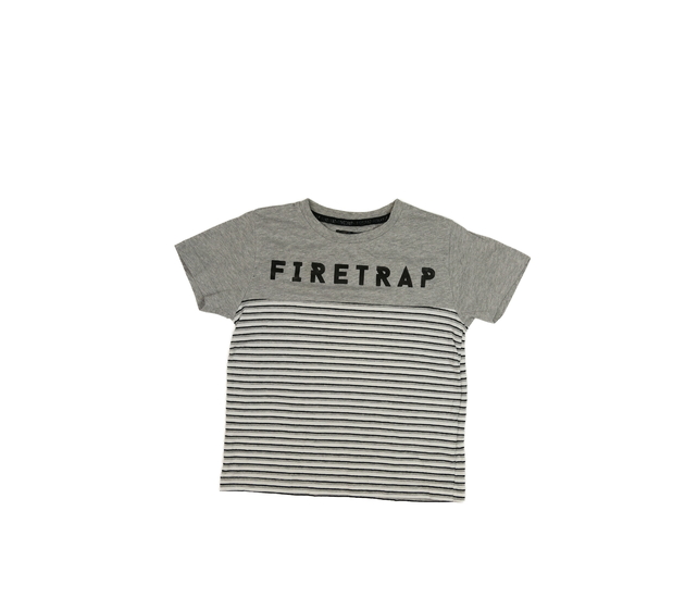 Šedé pruhované triko Firetrap 