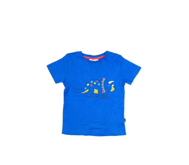 Modré triko s dinosaurem Jojo Maman Bébé