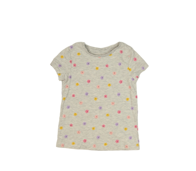 Šedé triko s květinami George