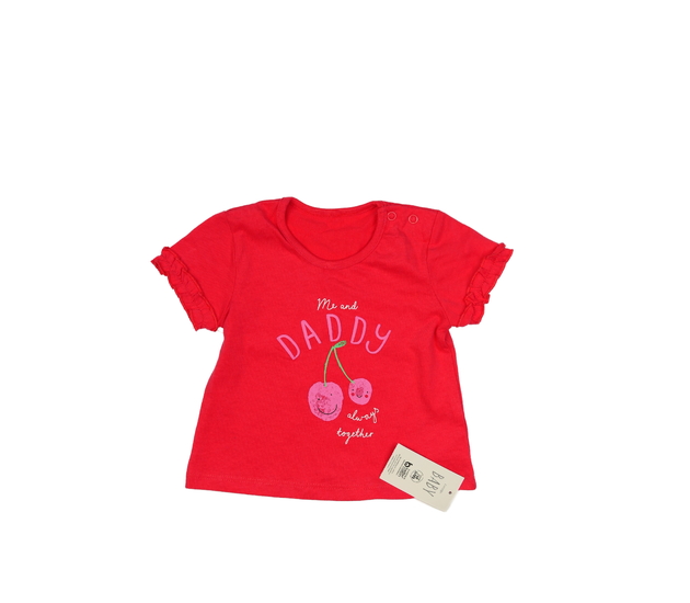 Nové tmavě růžové triko s třešněmi George