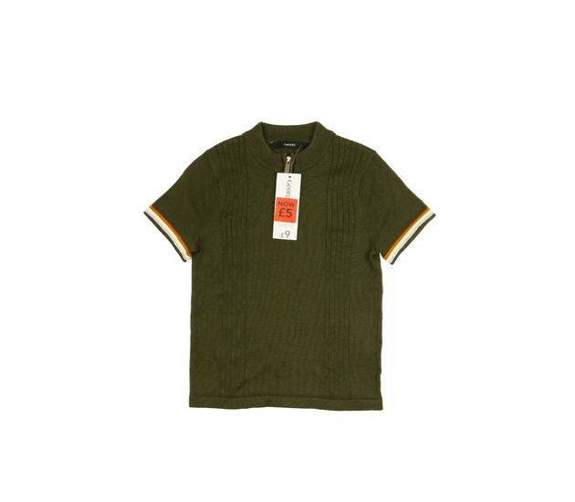 Nové zelené pletené triko na zip George