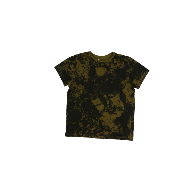 Tmavě zelené vzorované triko Primark