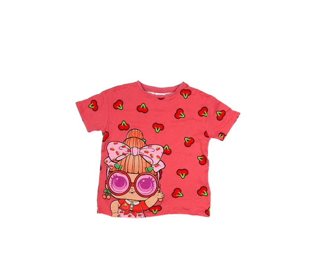 Červené triko s třešněmi LOL George