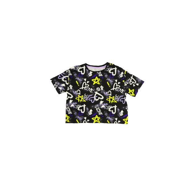 Černý stylový crop top Primark