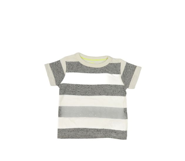 Pruhované bílo-šedé triko Next
