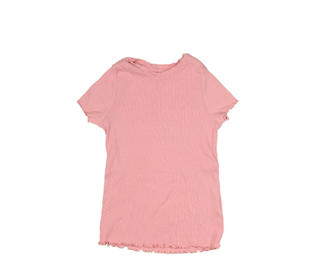 Růžové žebrované triko George