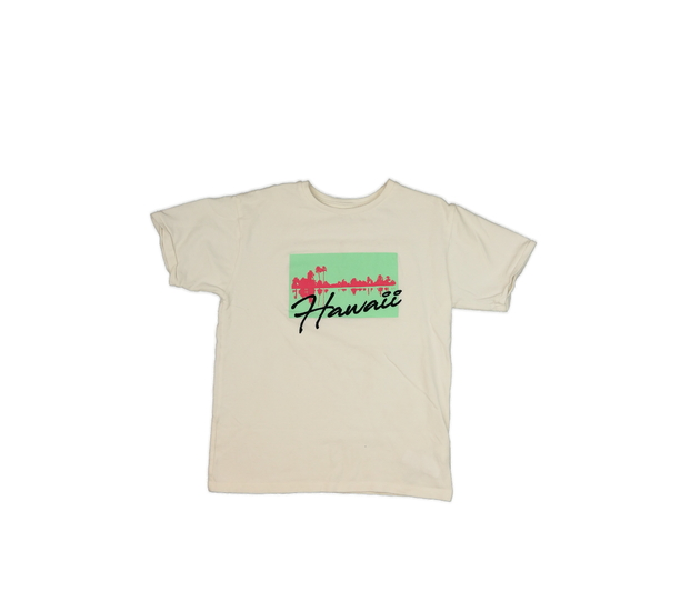 Smetanové triko s potiskem Primark