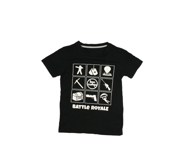 Černé herní triko Battle Royale