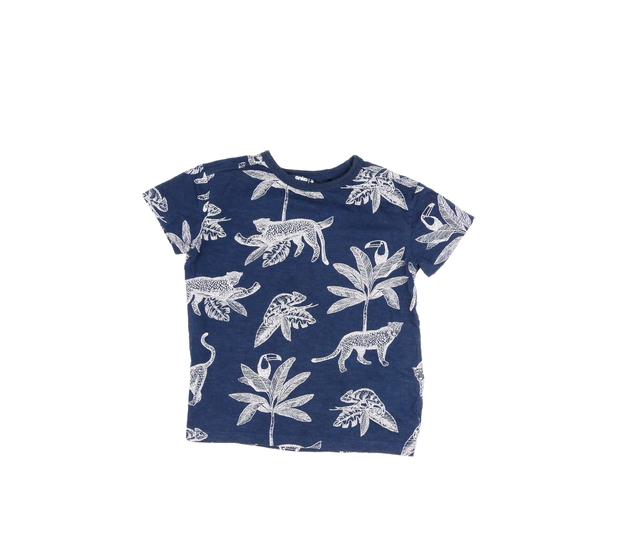 Tmavě modré triko se zvířátky 