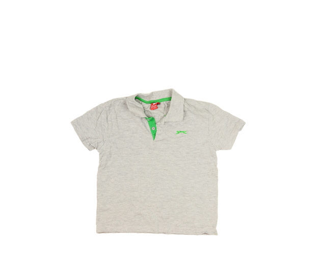 Šedé triko s límečkem Slazenger 