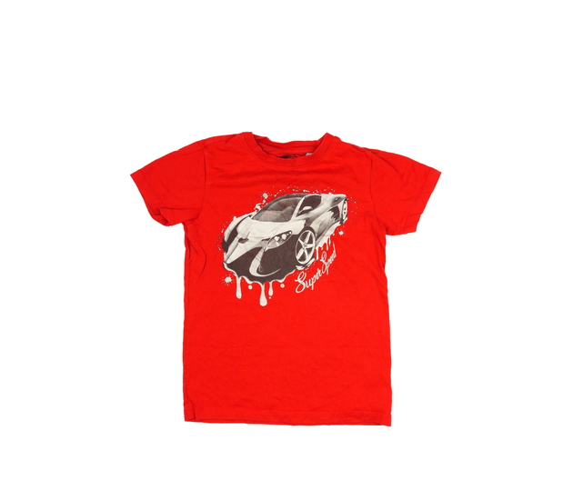 Červené triko s autem Bluezoo