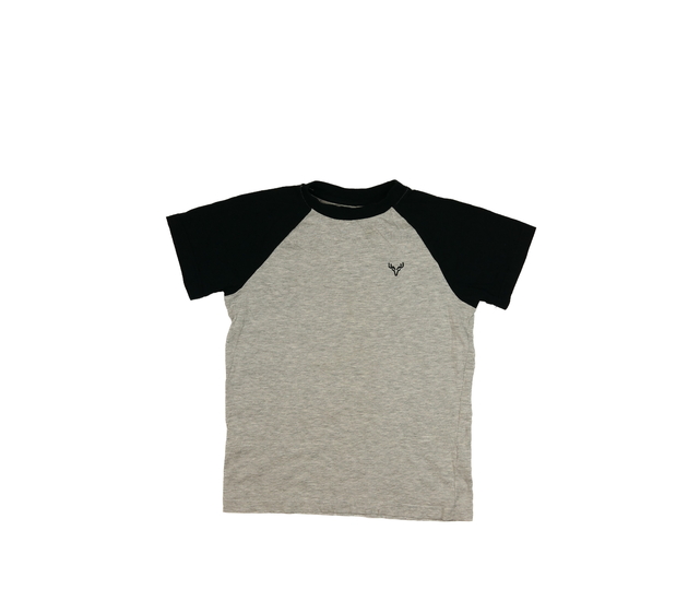 Šedé triko s černými rukávy F&F