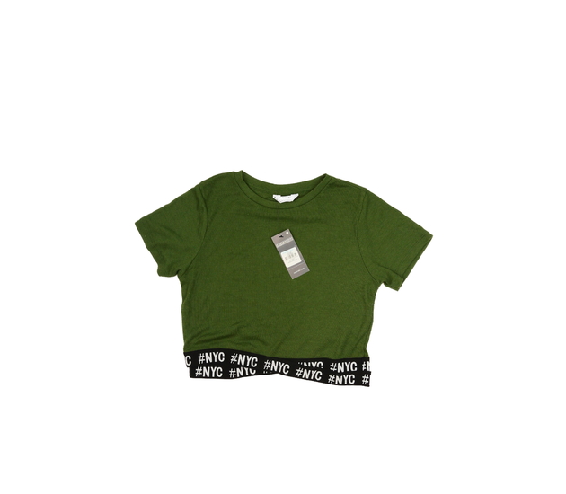 Nový zelený stylový crop top Primark 