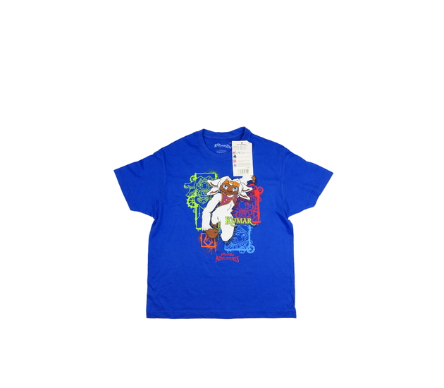 Nové modré triko s postavičkou 