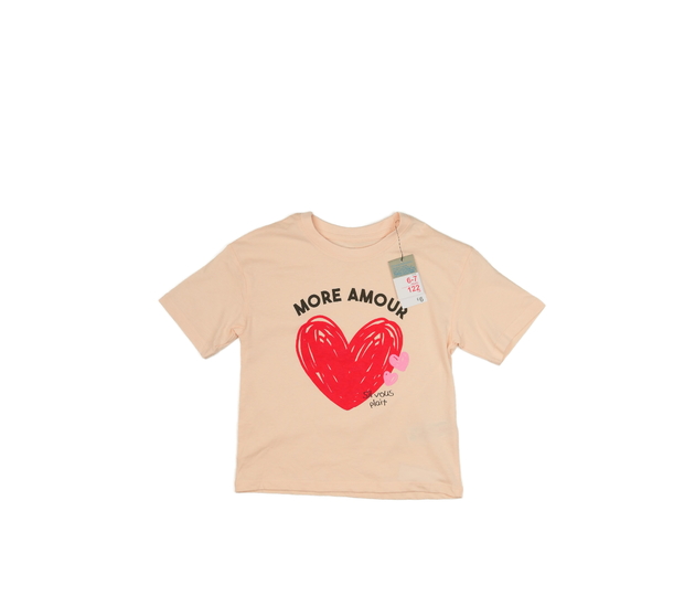 Nové světle růžové kratší triko Primark 