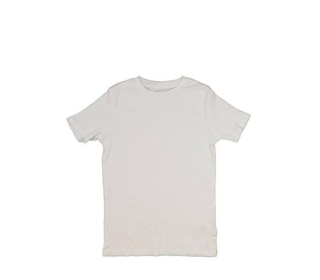 Bílé žebrované triko Next