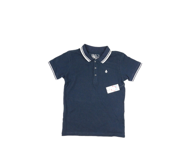 Nové tmavě modré triko s límečkem 