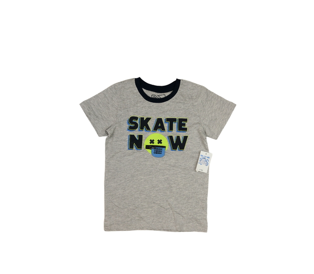 Nové šedé melírované triko 