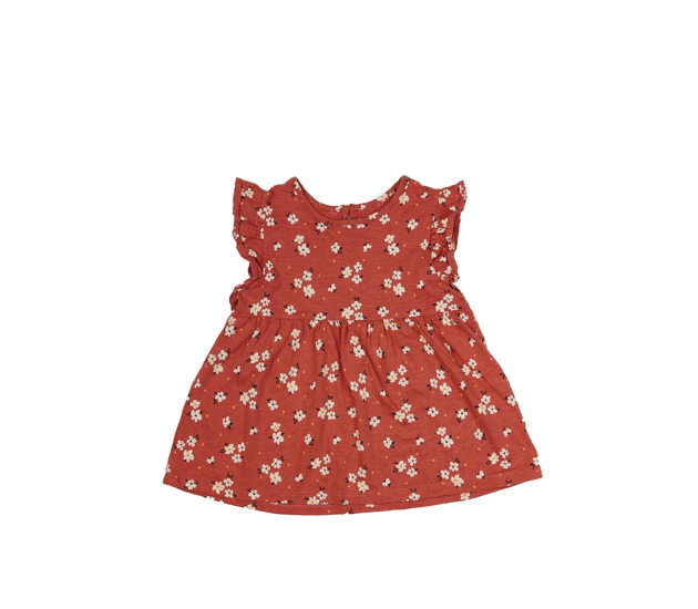 Starorůžové květinové volnější triko F&F