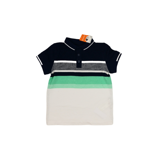 Nové pruhované triko s límečkem 