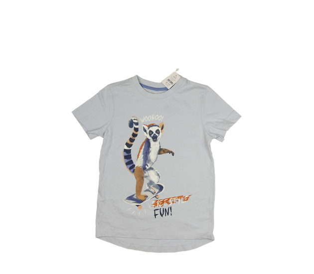 Nové modré vtipné triko s lemurem Nutmeg 