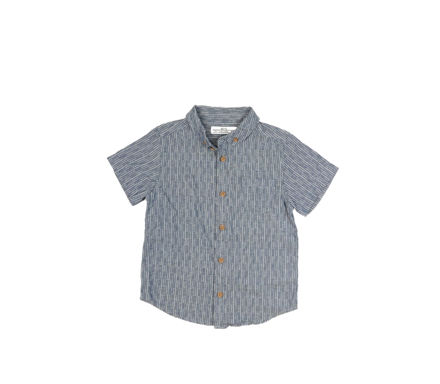 Modrá vzorovaná košile 