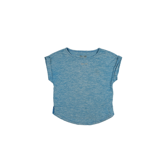 Modré melírované sportovní triko 