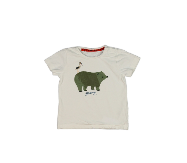 Bílé triko se zvířátky Mantaray 