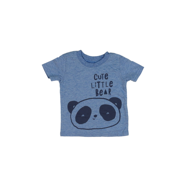 Modré melírované triko s medvědem George