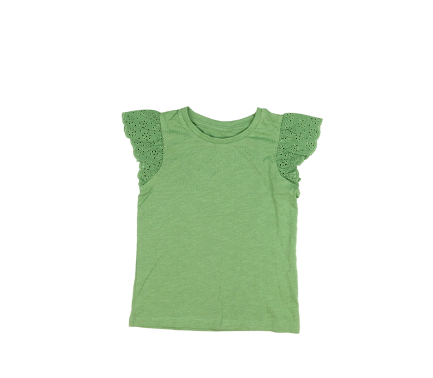 Zelené triko s volánky  