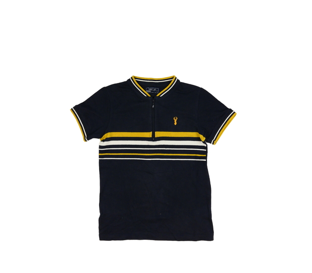 Tmavé triko s barevnými pruhy Next